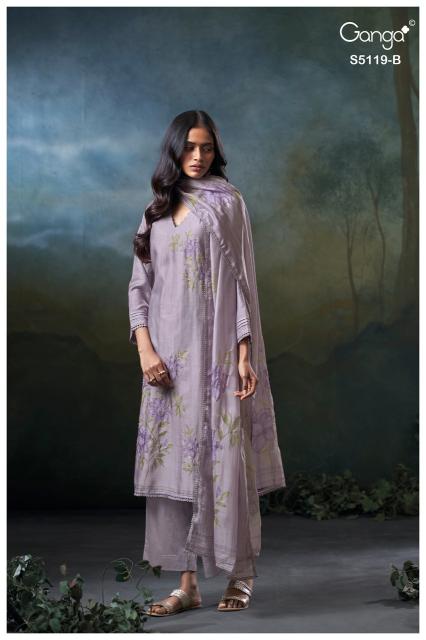 Ganga malia 5119 wholesaler in gujarat dress materials